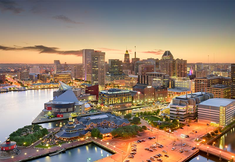 Baltimore Maryland Skyline